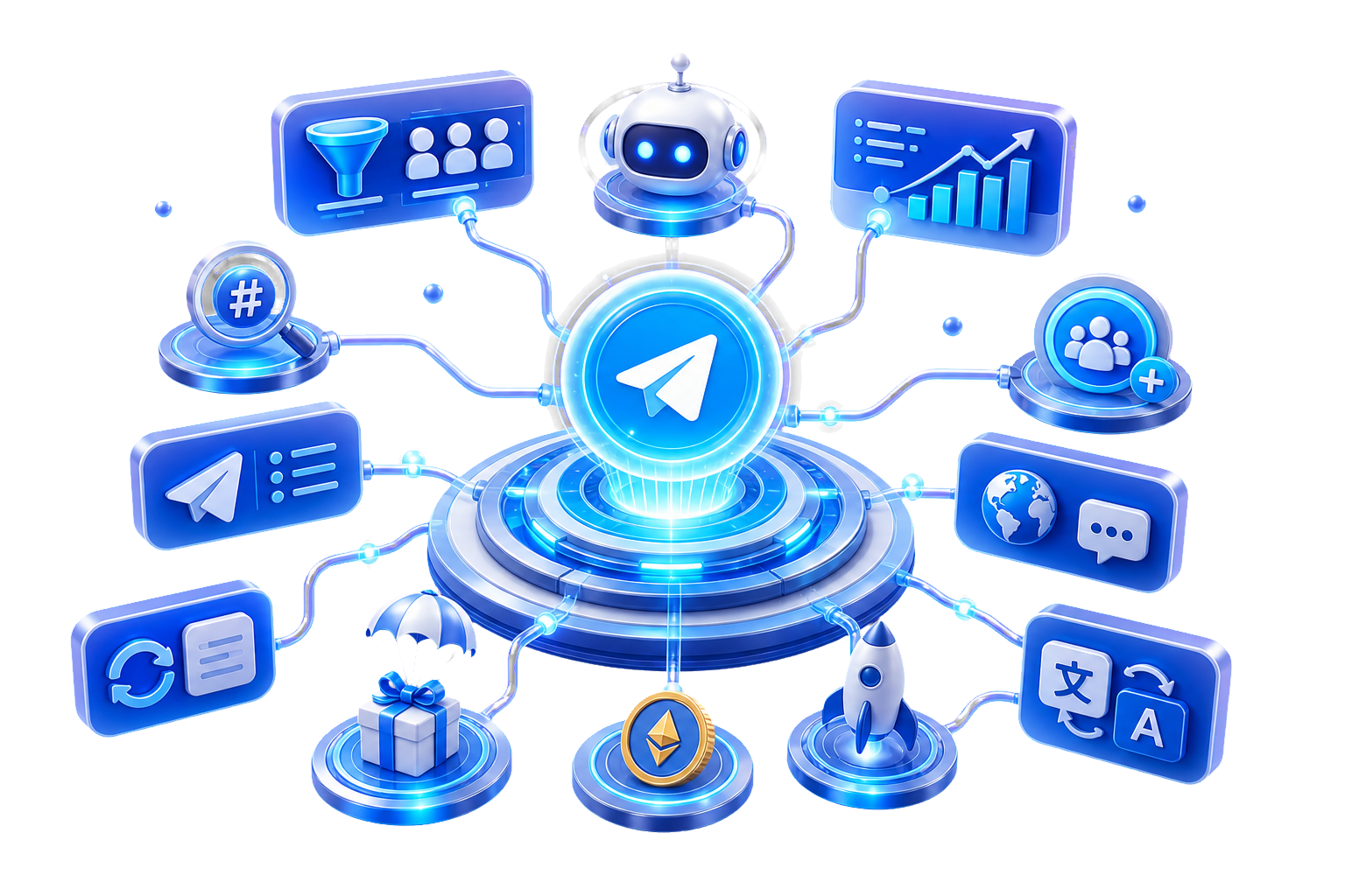 卓衡 Telegram 项目引擎主视觉